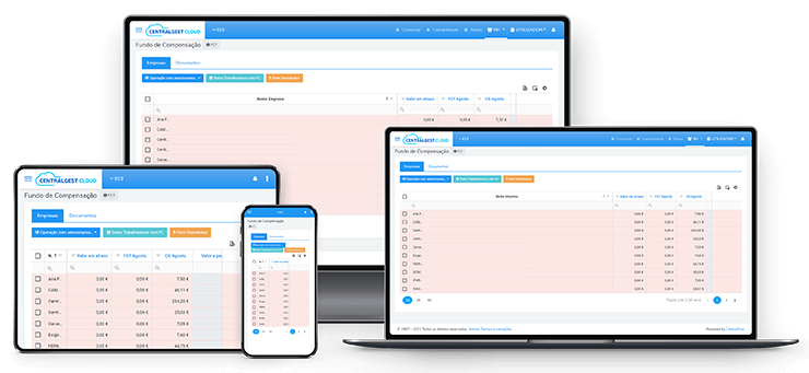 CentralGest Cloud - Fundos de Compensação