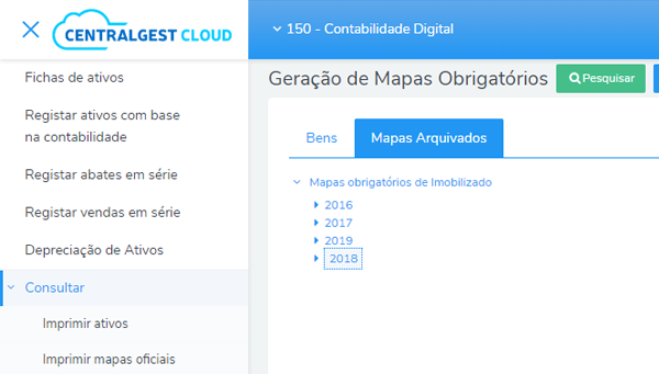 CentralGest Cloud - Gestão de Ativos Online